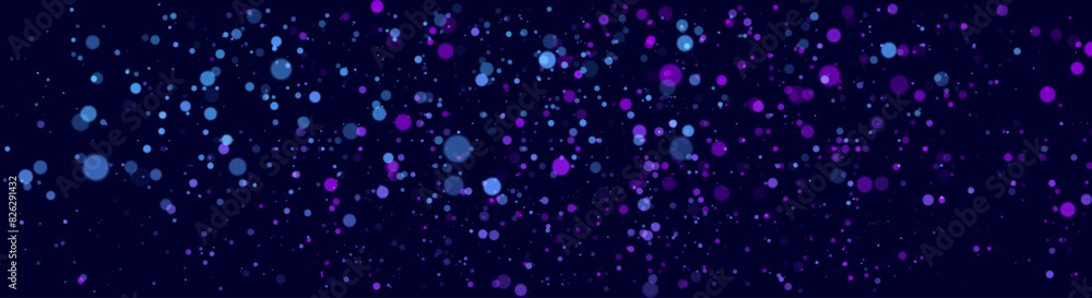 Poster abstract cosmic bokeh background, galaxy space blurry backdrop. soft blur light bokeh effect wallpap