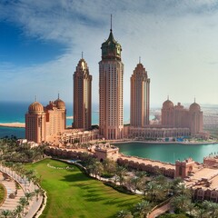 Obraz premium view of the city