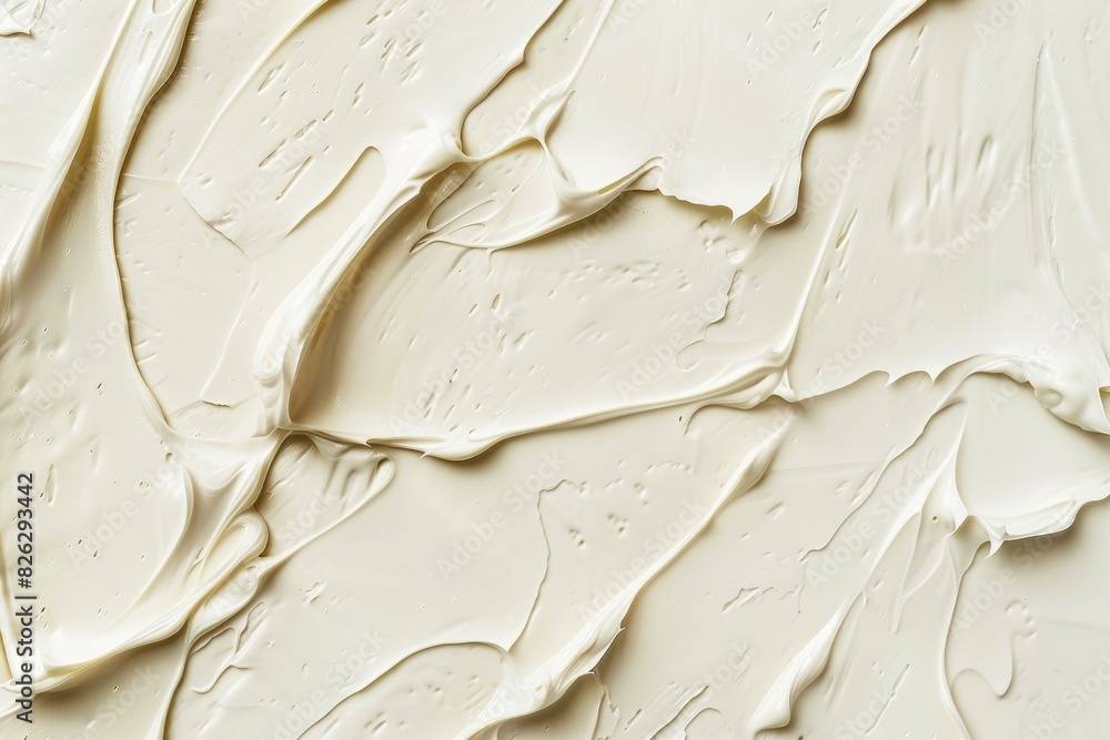 Poster high resolution creamy texture abstract background with smooth and dynamic strokes in neutral beige 