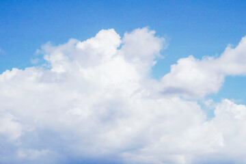 Scenic view of fluffy white clouds over Tumon Beach, Guam, USA