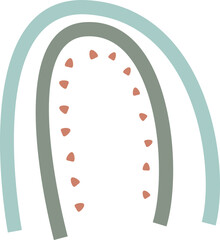 Cute Rainbow Cartoon Illustration