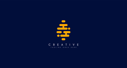 Bee Hive logo design vector illustration.