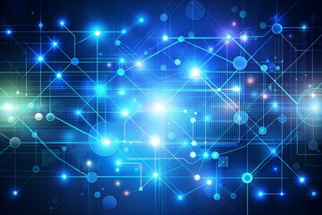 Fototapeta premium blue circuit board background