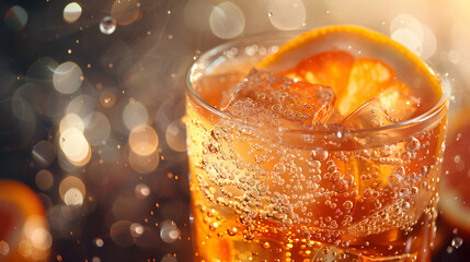 Craft Cocktail Garnish Close Up   High Resolution Image showcasing Artistic Detail of Drink Presentation