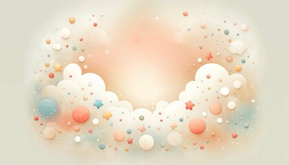 Enchanting Pastel Universe for Children's Imagination - AI generated digital art