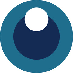 Retro Eye Logo Icon Element