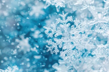 Snowflake Crystal Frozen Texture Background