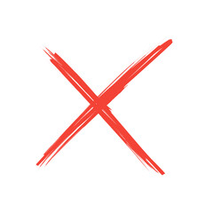 grunge red cross sign