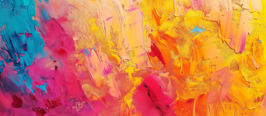 Modern impressionism technique, Abstract painting art, Oil painting style
