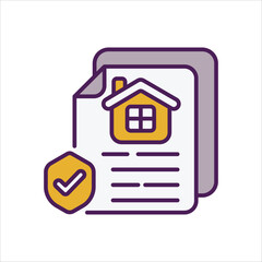 Insurance vector icon