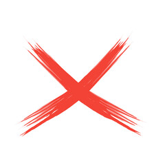 grunge red cross sign