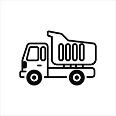 Dumper Truck vector icon