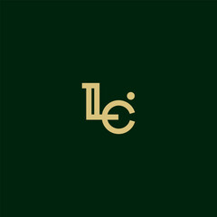 Modern Letter le logo vector design template