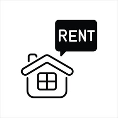 Rent vector icon