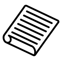 paper clip art vector illustration icon