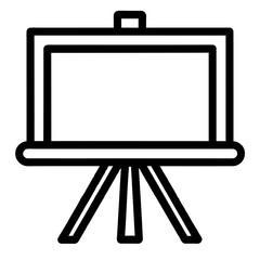 screen isolated on white vector illustration icon