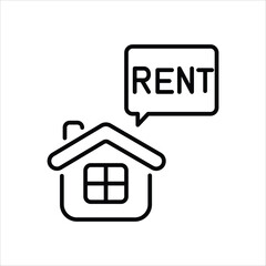 Rent vector icon