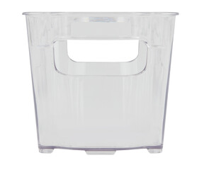 clear plastic box cut out isolated transparent background