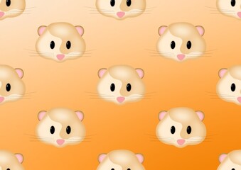 Hamster pattern. Hamsters Rodents