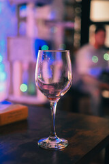 Close-up of a glass of champagne on a table