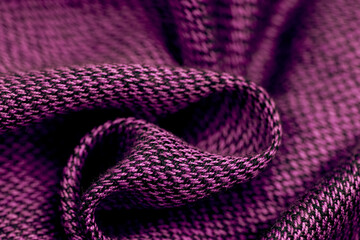 Fototapeta premium Purple knitted fabric texture background