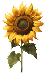 Fototapeta premium sunflower isolated on white