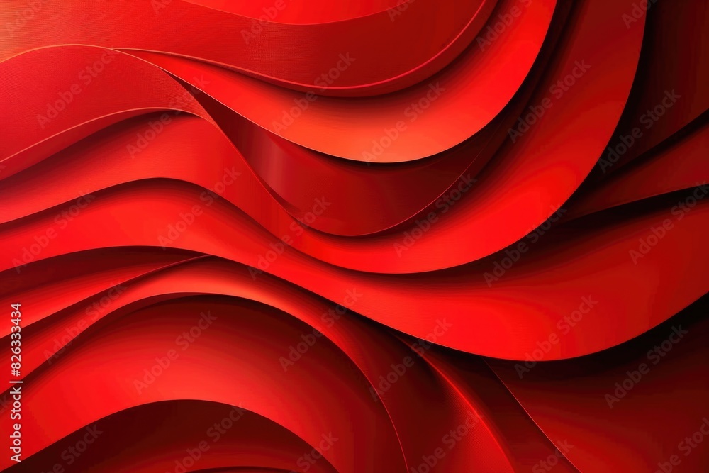 Poster Close-up view of a vibrant red abstract background. Suitable for graphic design projects