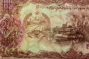 Obraz premium Macro shot of a banknote texture