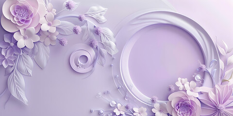 Spiral Symphony in Lavender Delicate Floral Whirls - An Elegant Pastel Wallpaper for Graceful Decor, Tranquility in Lilac Bloom Soft Petal Spiral Dance - A Serene Pastel Wallpaper for Feminine Harm