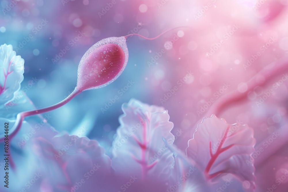 Poster detailed view of a flower with soft focus background. ideal for botanical themes