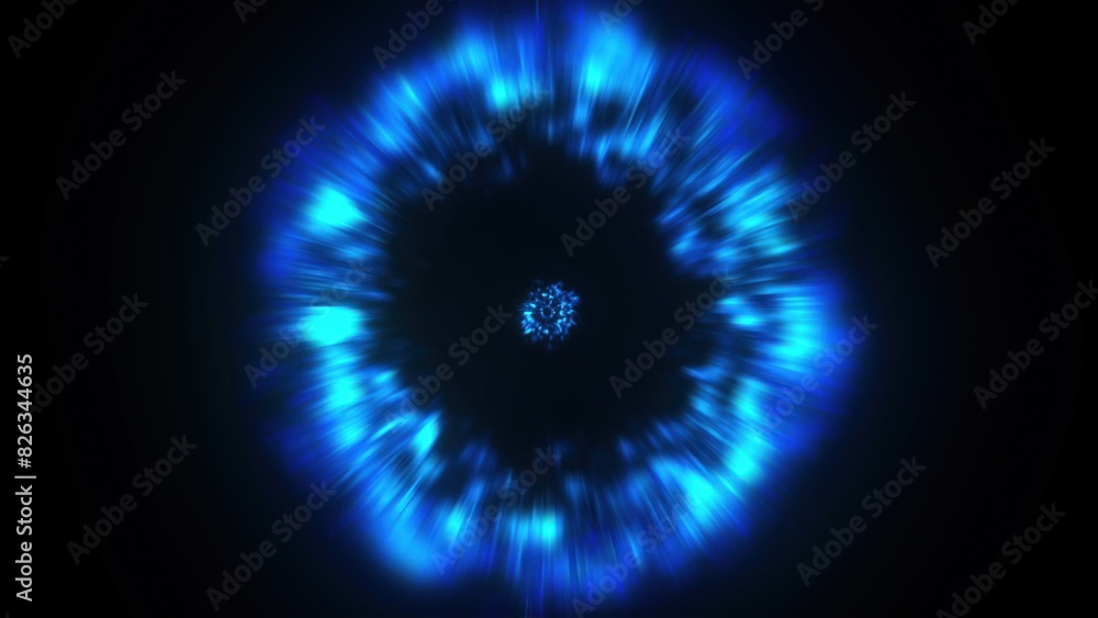 Poster bright abstract shockwave. computer generated 3d render