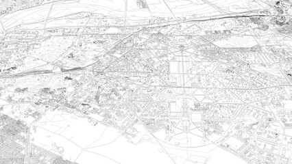 Fototapeta premium 3D illustration of city and urban in New Delhi India