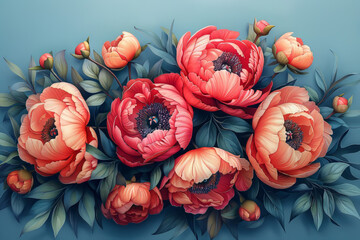 Big Bold Flower Dreamy Lovely Background