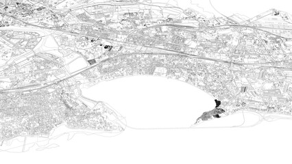 Fototapeta premium 3D illustration of city and urban in Mumbai India