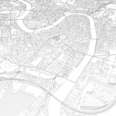 Naklejka premium 3D illustration of city and urban in Verona Italy