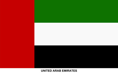 Flag of UNITED ARAB EMIRATES, UNITED ARAB EMIRATES national flag