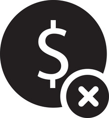 Dollar money currency business simple icon