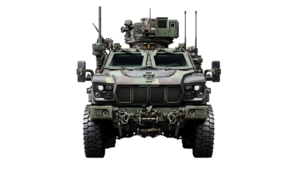 Reconnaissance vehicle isolated on a white background. military vehicle equipment