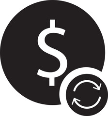Dollar money currency business simple icon