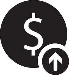 Dollar money currency business simple icon