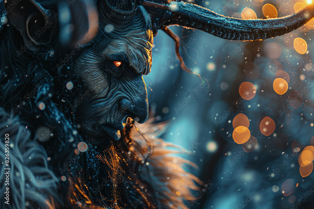 Poster generated with ai picture of angry demonic person from the hell