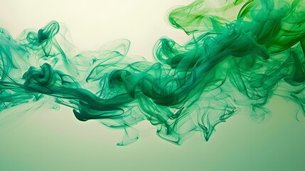 Abstract green Painting background, generative ai