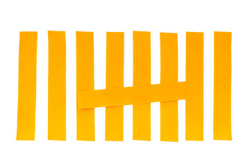 yellow white wood planks pattern design isolated on a transparent background