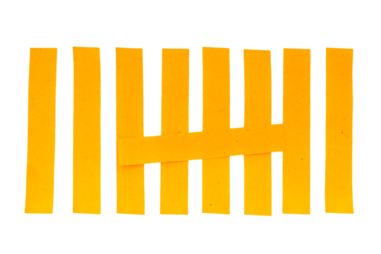 yellow white wood planks pattern design isolated on a transparent background