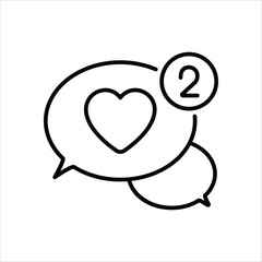 Likes  vector icon