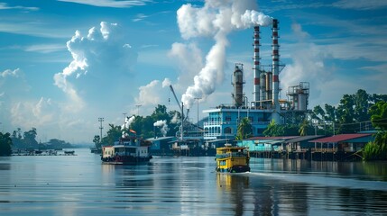 Industrialization Transforming Southeast Asian Riverside Landscapes