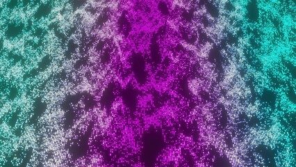 Obraz premium Particle Data Flow. Computer generated 3d render