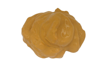Creamy peanut butter isolated on a transparent background