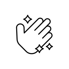 Clean hand outline icons, minimalist vector illustration ,simple transparent graphic element .Isolated on white background