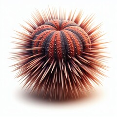 urchin isolated on black background